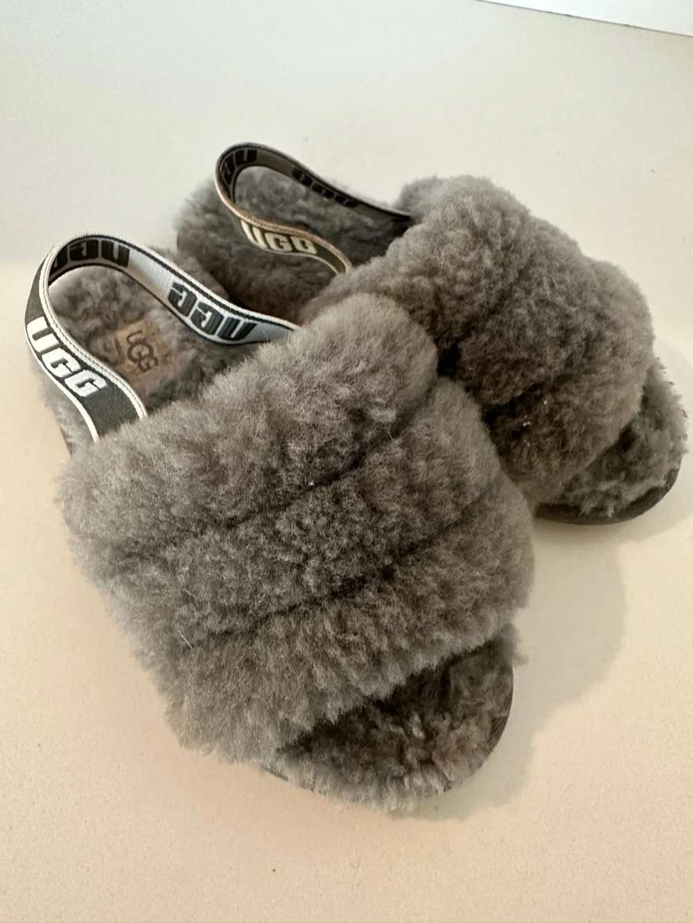 UGG Fluff Yeah Slide Toddler Size 11 Grey